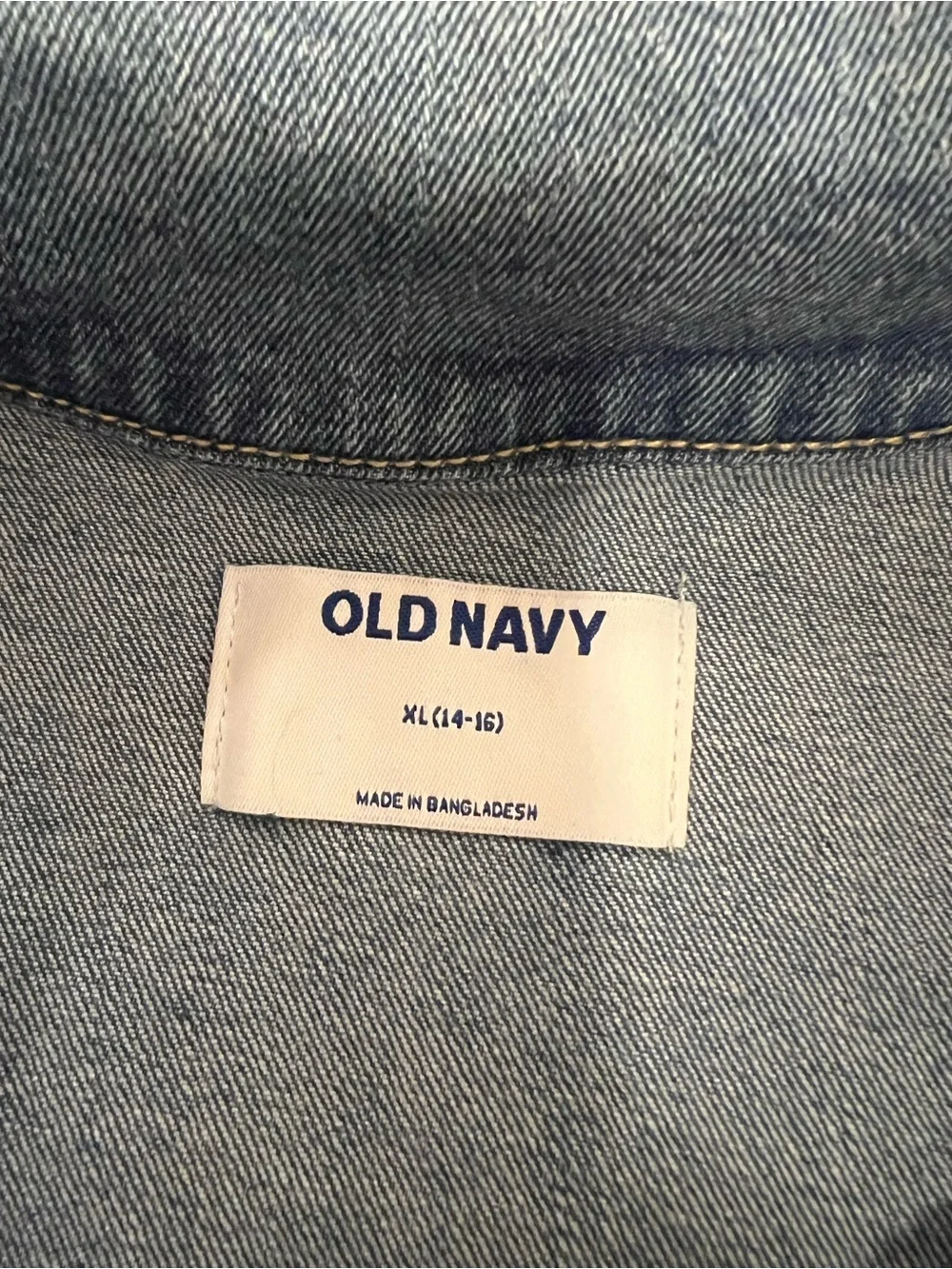 Old Navy Classic Blue Denim Jacket (Size 14-16)